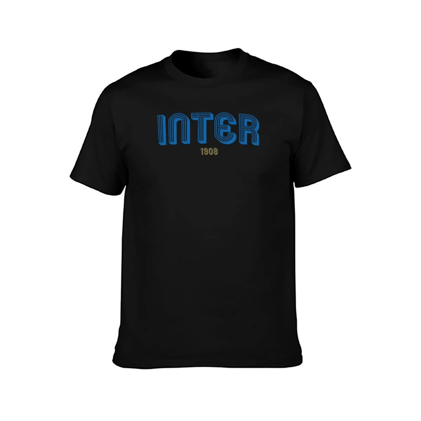 INTER T-Shirt homme T-Shirt coton haute qualité essentiel T-Shirt