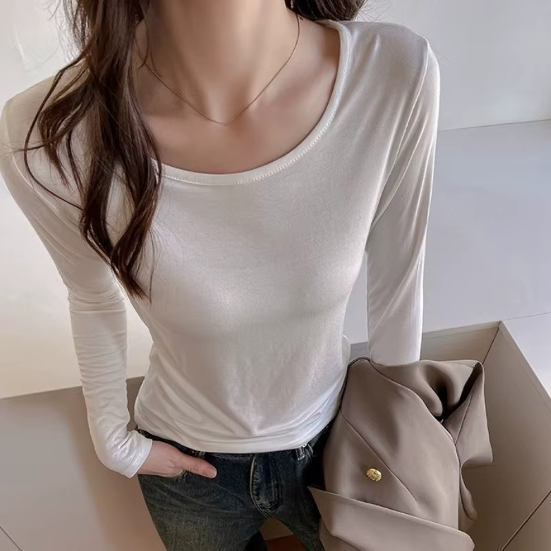 Deux pièces T-shirts pour femmes 2025 Ropa Mujer gaze Patchwork Y2k hauts automne Chic tunique mode coréenne Slim Fit T-shirts