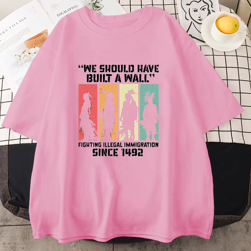 T-shirt drôle à imprimé amérindien pour hommes et femmes