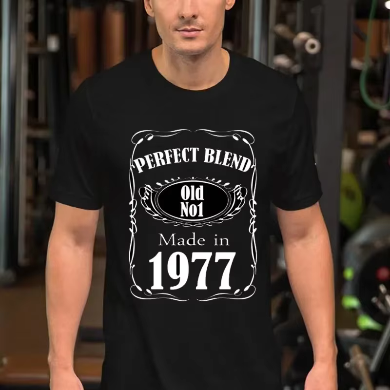 Cadeau de fête T-shirt coton décontracté hommes