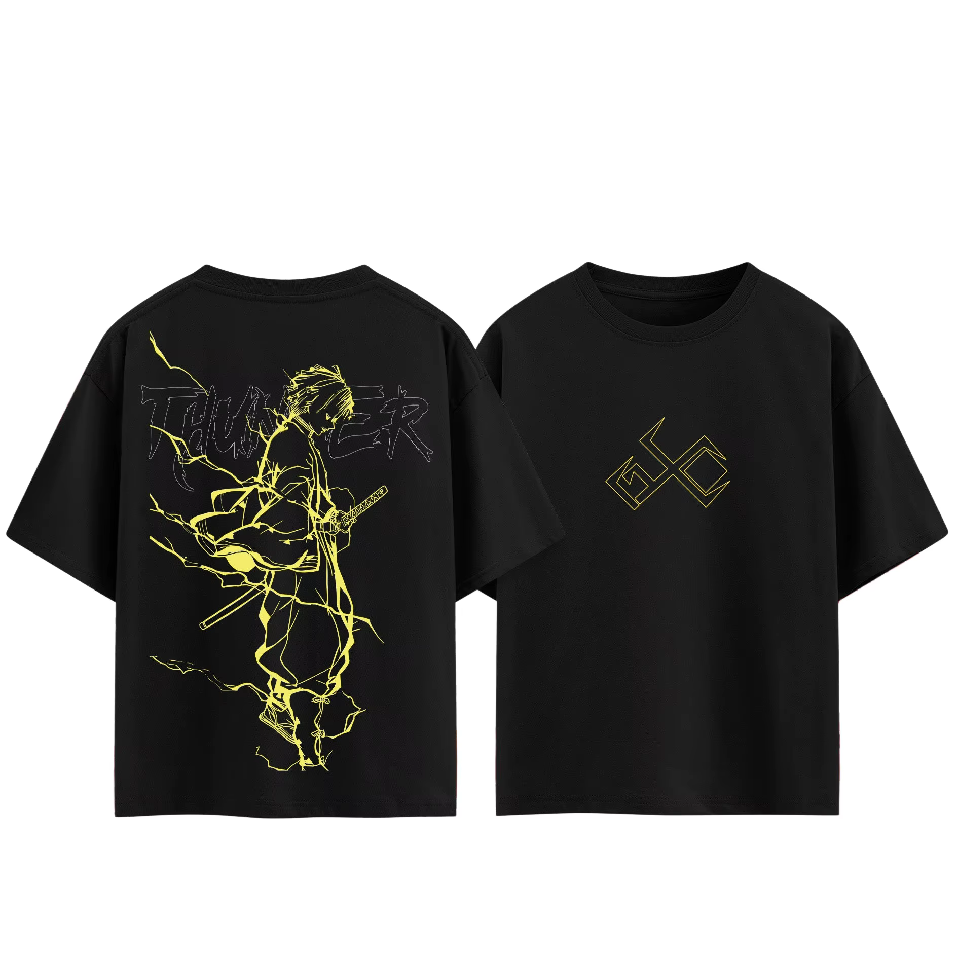 T-shirt Anime Demon Slayer 2026 pour Hommes et Femmes – Vêtements d'été Respirants et Tendance pour Fans d'Anime – Hauts à Manches Courtes