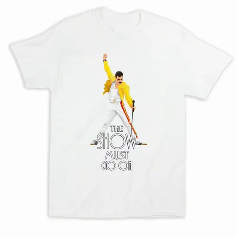 Le spectacle ista Go on. Freddie Mercury T-shirt classique 100% coton O-cou d'été à manches courtes
