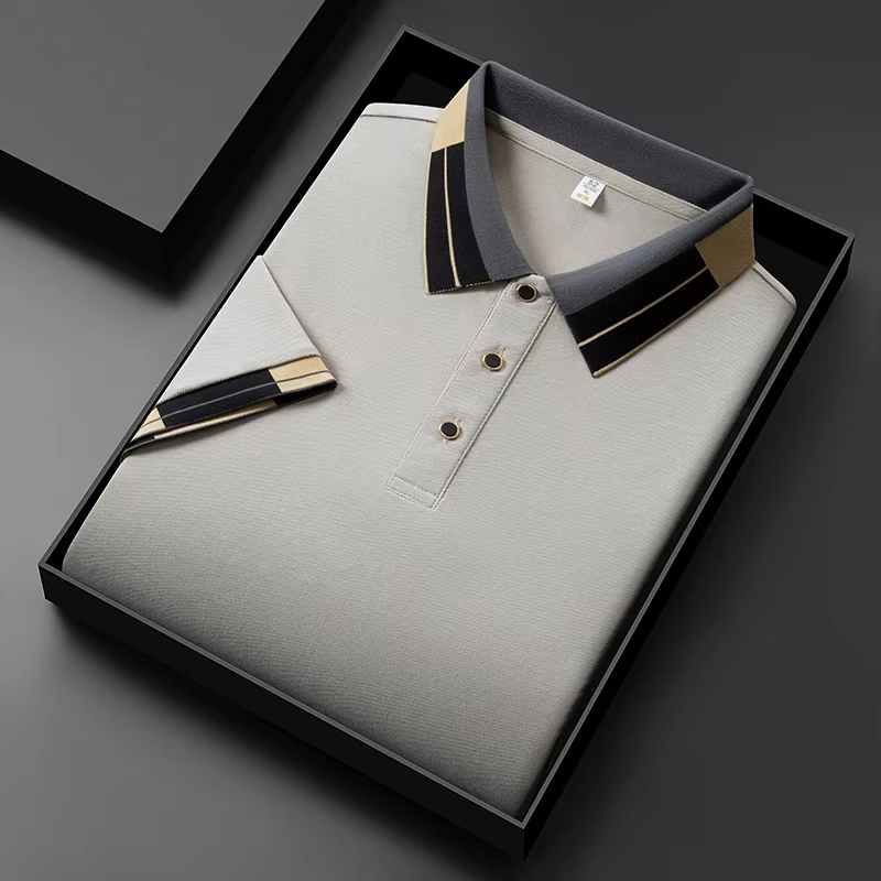 Polo à col pour hommes