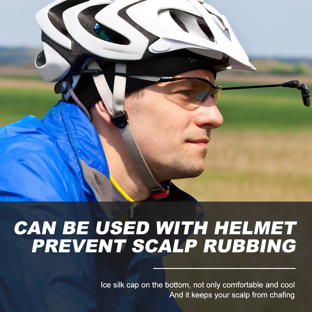 Casquette de cyclisme respirante évacuant l'humidité, pour course à pied, randonnée, moto, élastique, absorbante, séchage rapide, sous les casques, chapeau fin