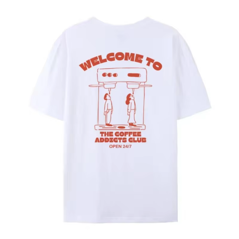 Café Addicts Club T-Shirt graphique pour femmes rétro Streetwear Barista