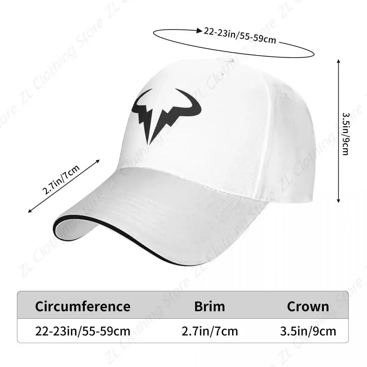 Casquette de Baseball avec Logo Rafael Nadal
