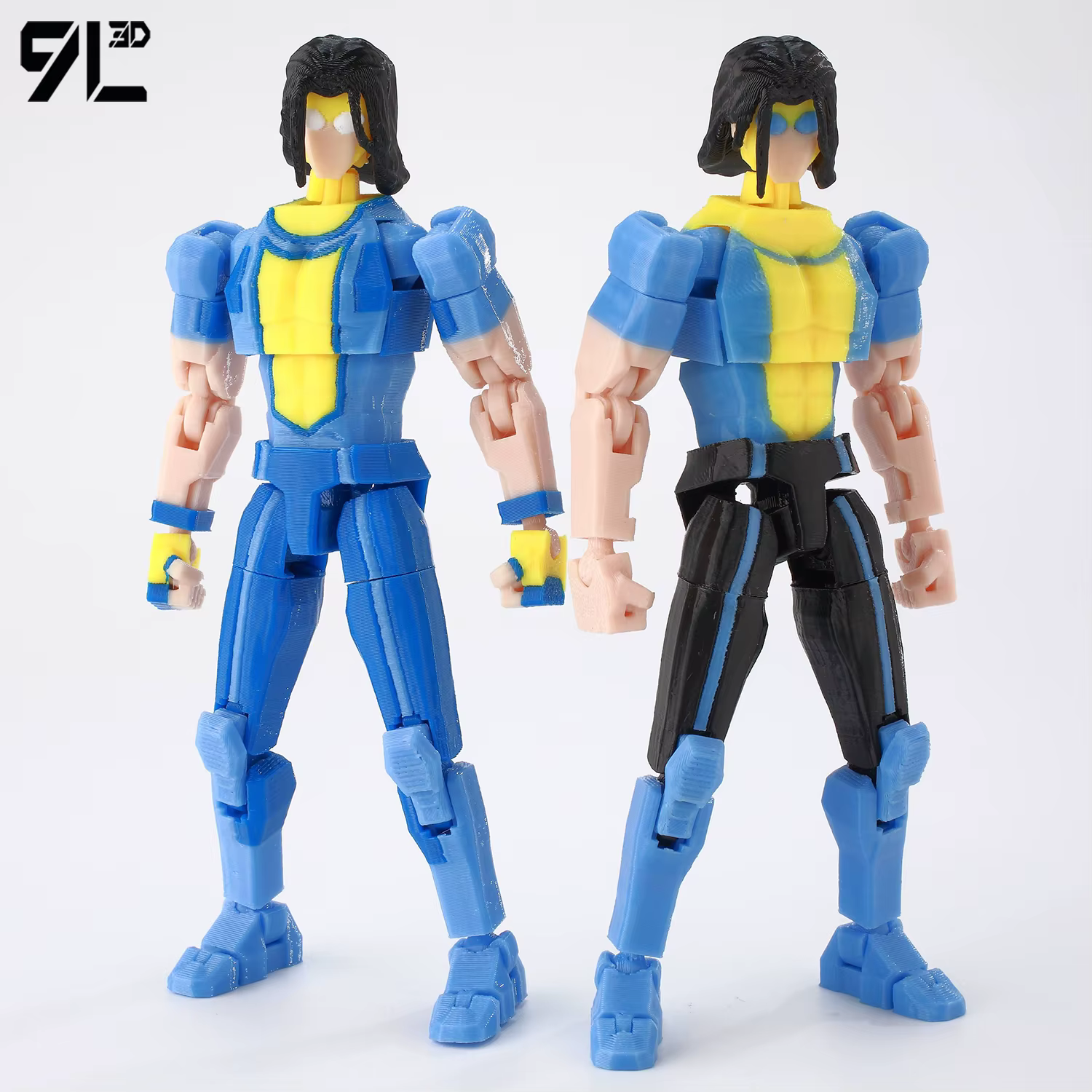 Figurines d'action 3D imprimées multi-articulées 9L3D Titan 13 Lucky Robo