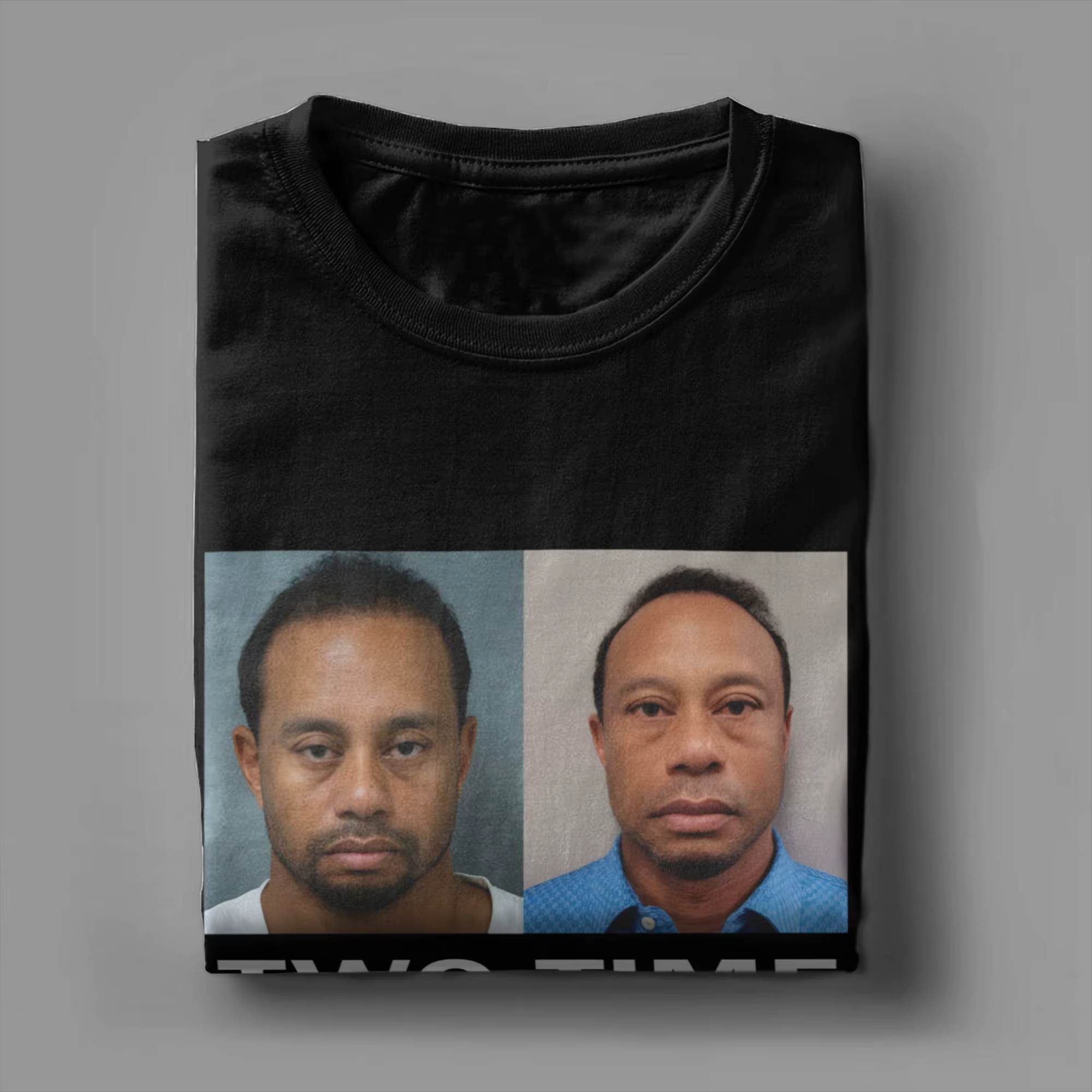 Tiger Woods – T-Shirt en coton pour hommes, esthétique, surdimensionné, pour l'été, avec photo de police, personnalisé, DIY