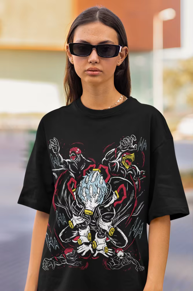 Tomura Shigaraki T-shirt héros graphique chemises personnalisées Anime cadeau chemise