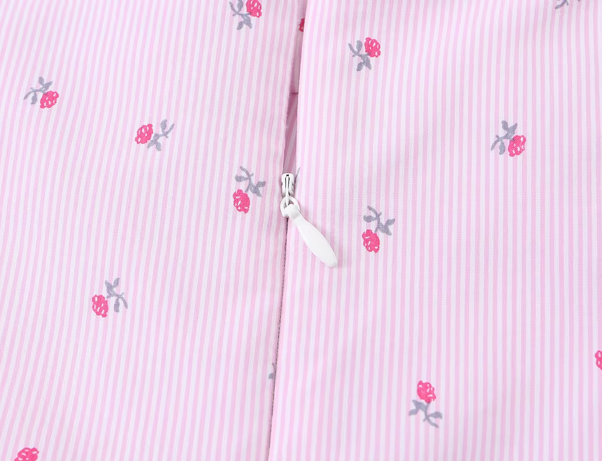 Débardeur Cami Rose à Motifs Floraux pour Femme - Style Bustier Corset Plissé Rayé