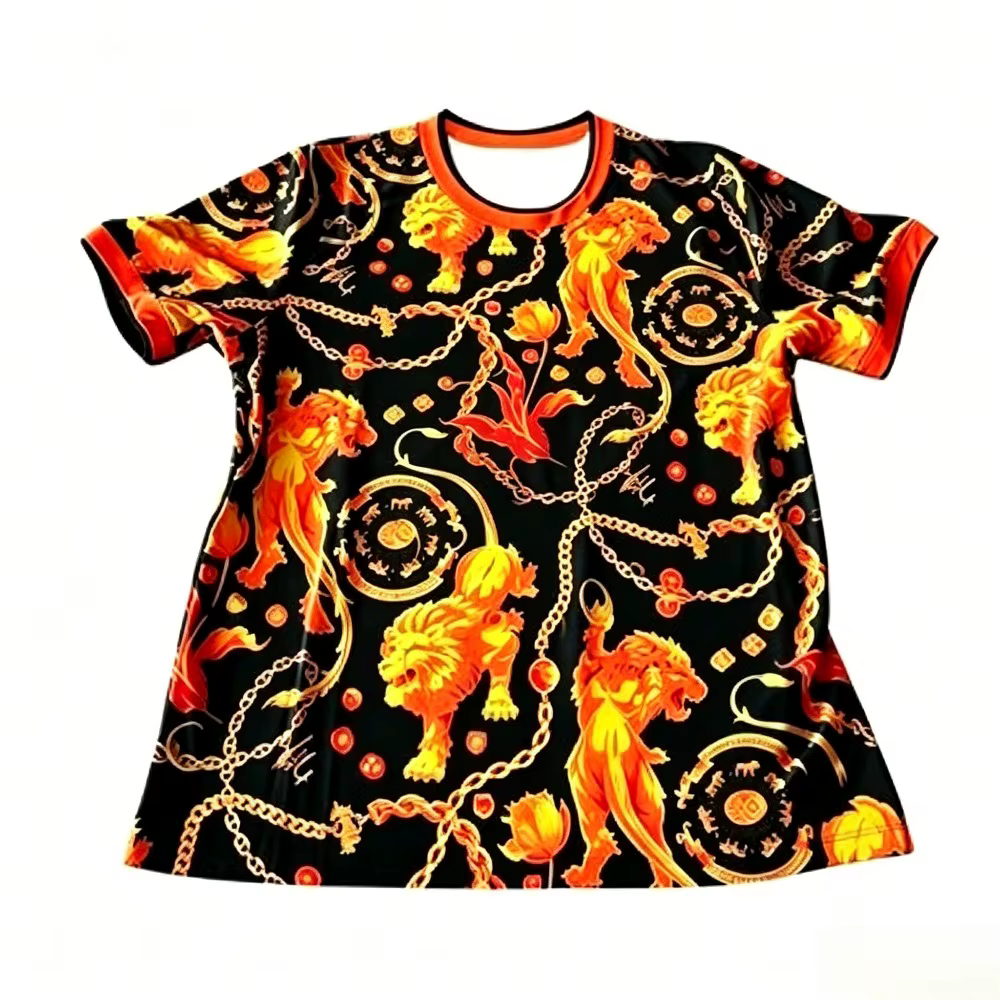 T-shirt de luxe baroque pour homme