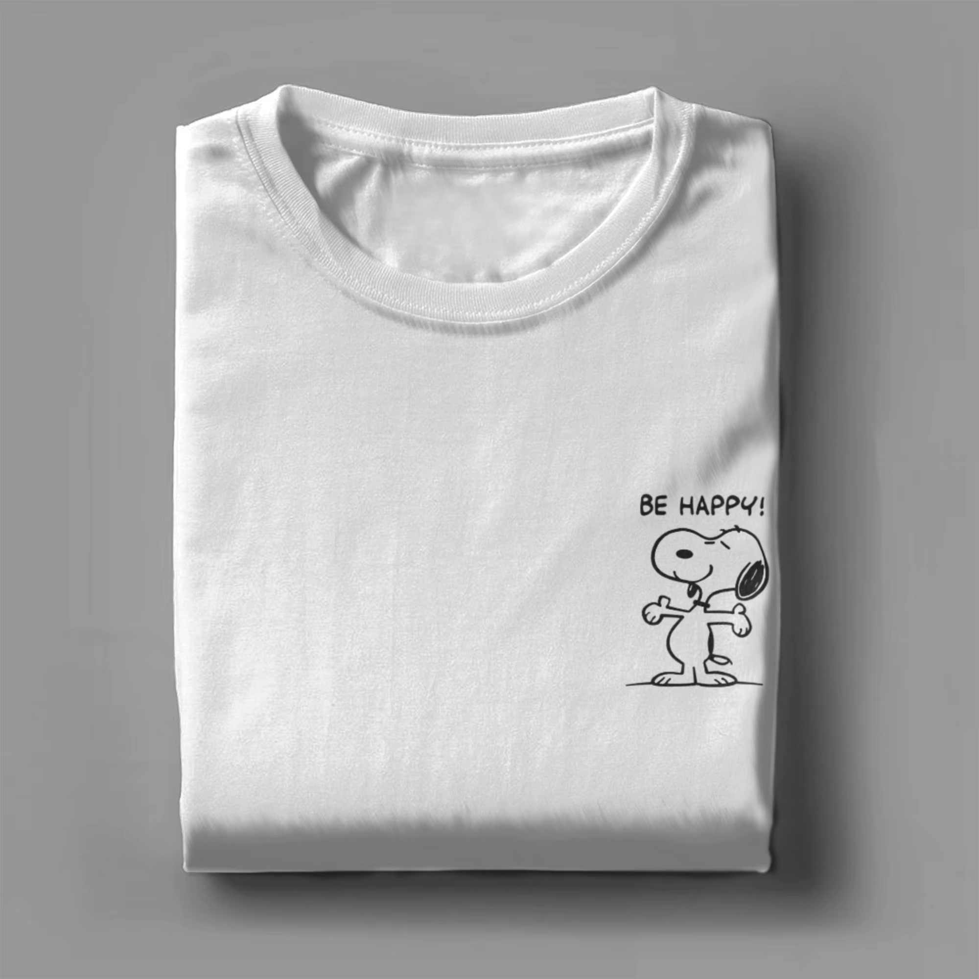T-shirts Snoopy Be Happy pour hommes et femmes