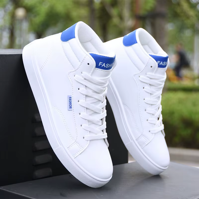 Chaussures de skateboard en cuir pour hommes