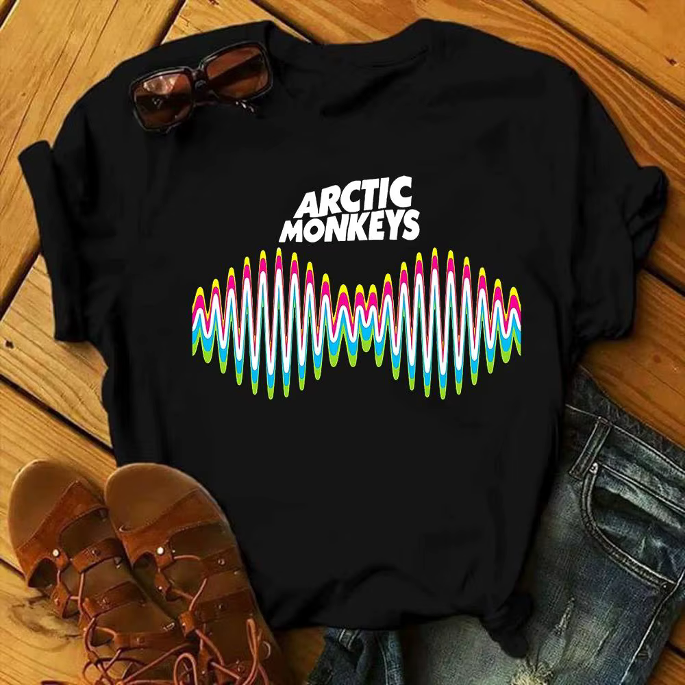 Arctic Monkeys Rock Band imprimé graphique t-shirt hommes mode Vintage Hip Hop Streetwear à manches courtes grande
