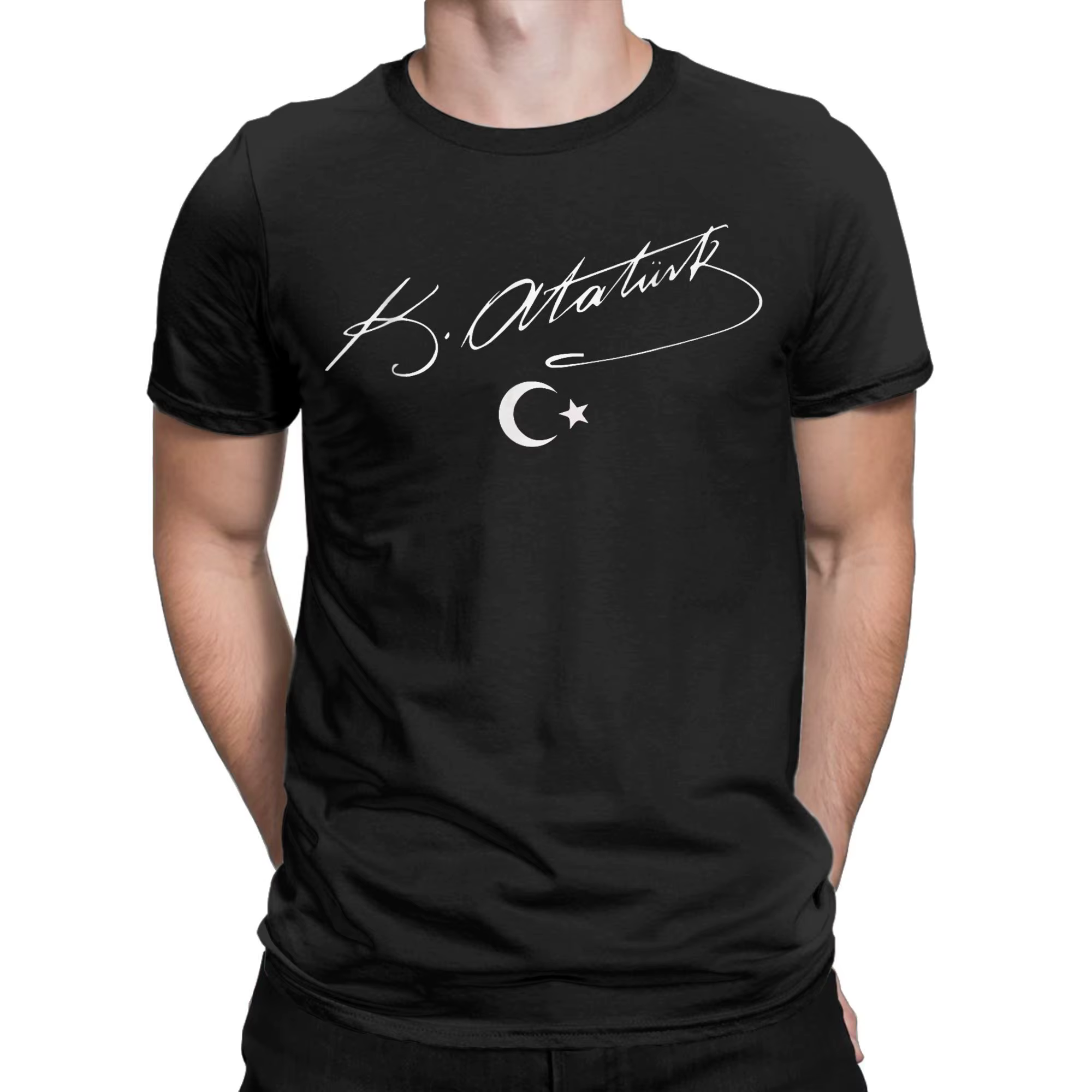 Mustafa Kemal Ataturk turquie Signature T-Shirts hommes coton mode