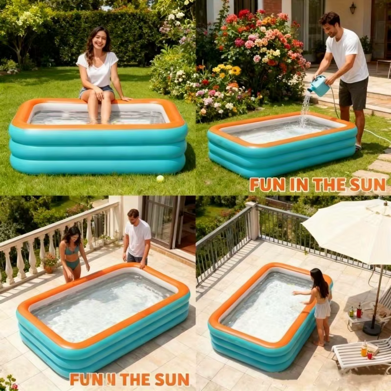 Piscine gonflable pour les fêtes aquatiques en plein air