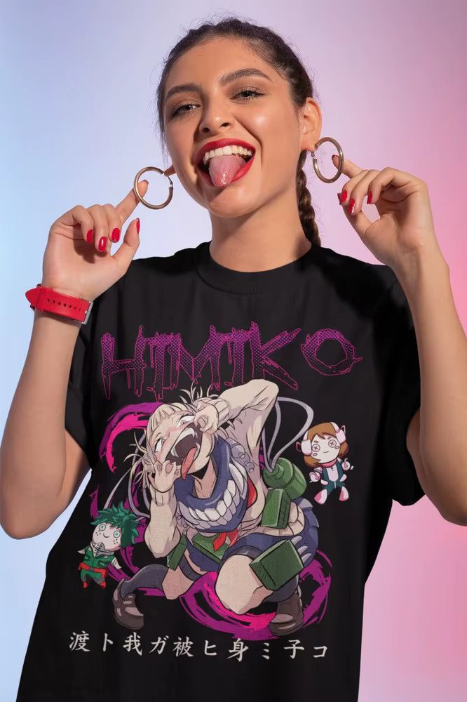 Himiko Toga chemise héros chemise Anime Cosplay Manga T-Shirt toutes tailles