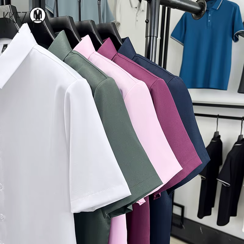 Chemise habillée pour homme à manches courtes