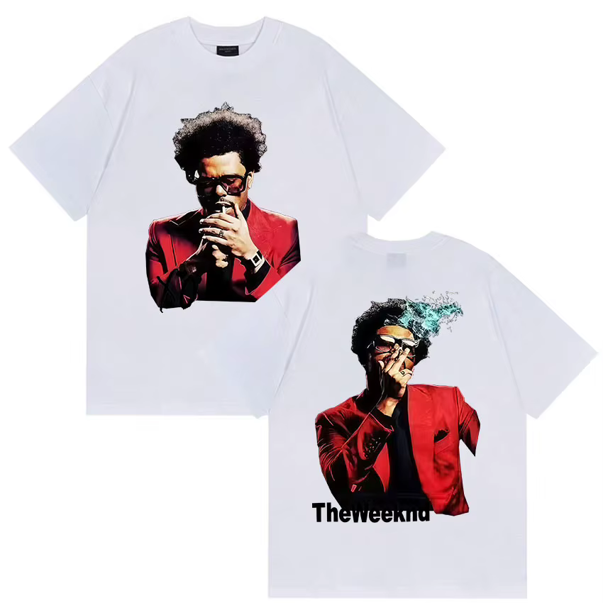 Pop chanteur The Weeknd Xo nouvel Album 2025 Tour T-shirts hommes femmes mode gothique Hip Hop manches courtes coton