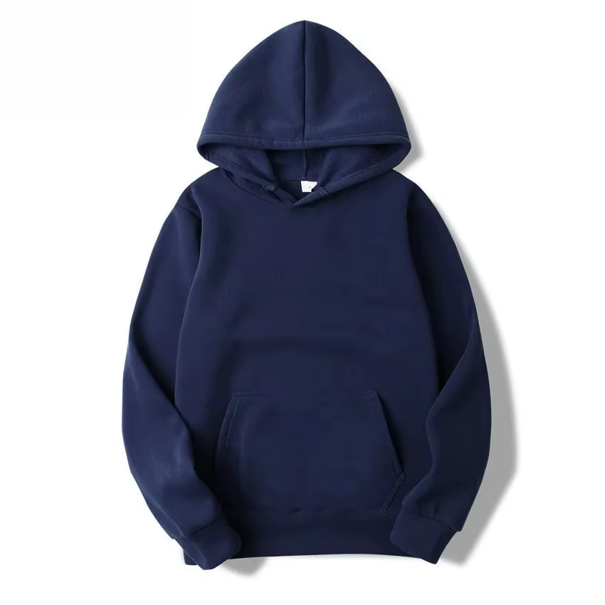 2025 sweat à capuche unisexe sweat-shirt de couleur unie pour hommes et femmes à manches longues pull de poche enfichable