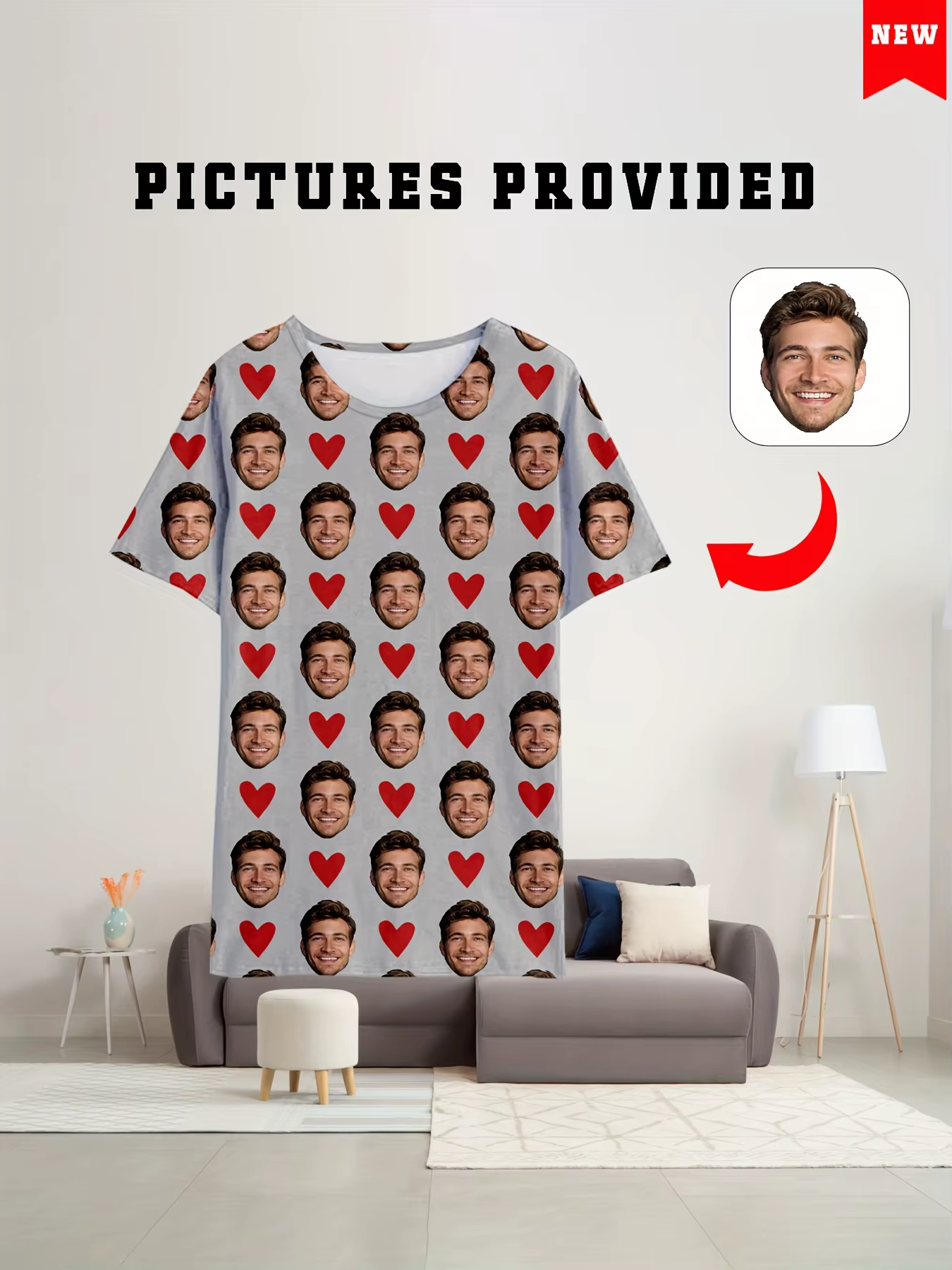 T-Shirt Personnalisé à Manches Courtes pour Homme et Femme
