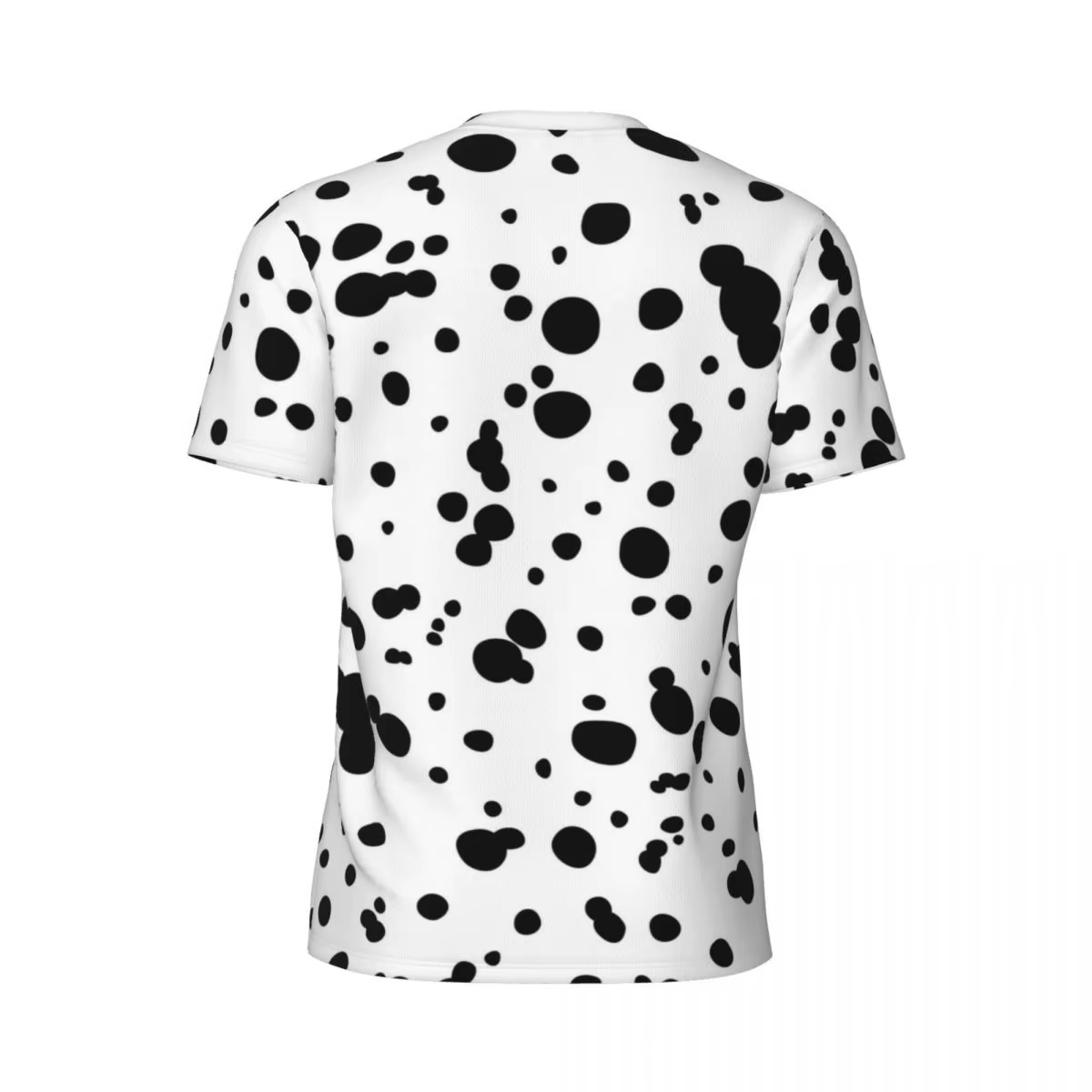 Taches dalmatiennes imprimer course t-shirt points d'animaux Hippie t-shirts hommes Style de rue