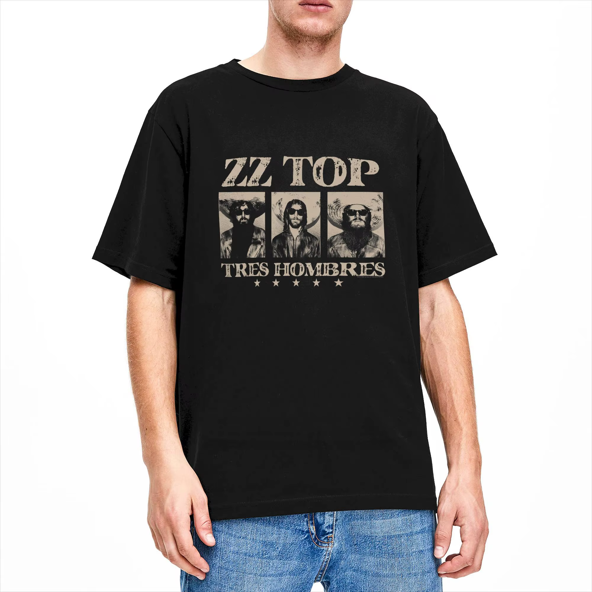 T-shirt pour hommes ZZ Top Tres Hombres