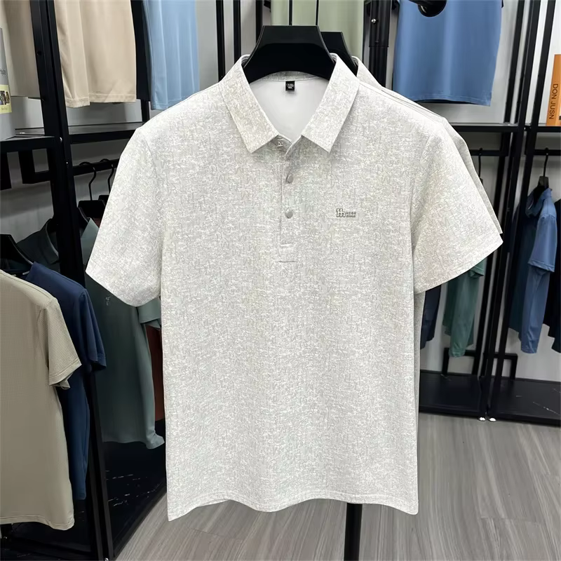 Polo jacquard léger pour homme