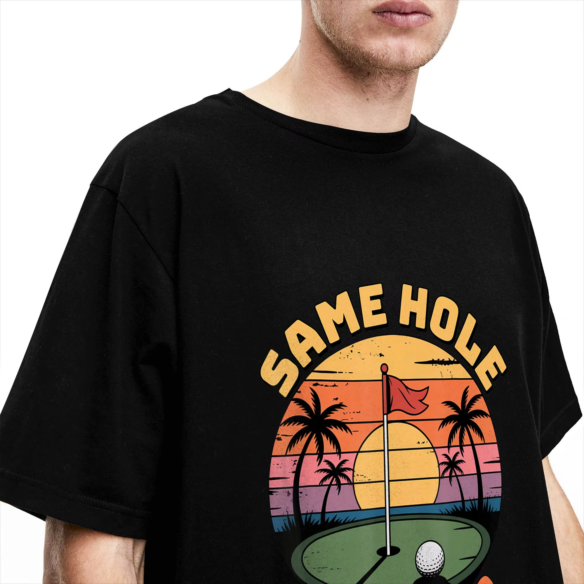 T-shirt pour homme 100% Coton à manches courtes