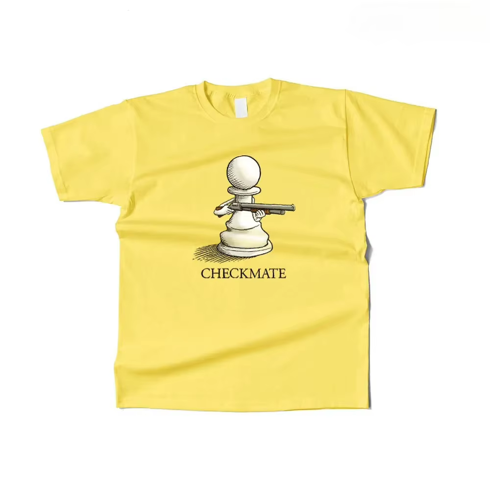 T-shirt humoristique à motif d'échecs