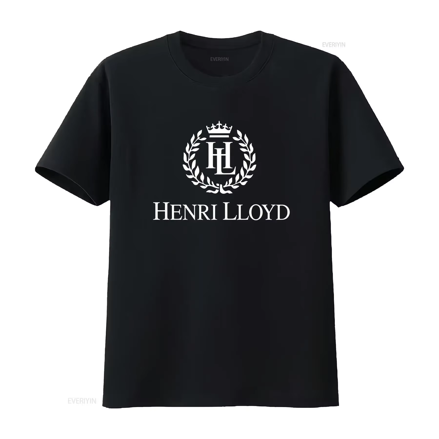 T-shirt noir avec Logo Henri Lloyd pour hommes