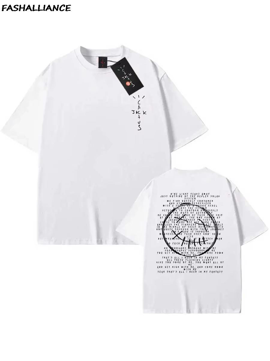 2025 Cuctus Jack Merch 100% coton Hip Hop t-shirt pour hommes femmes Utopia été Streetwear Vintage