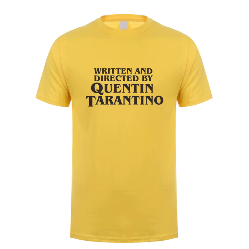 Écrit et dirigé par Quentin Tarantino T-Shirt homme unisexe t-shirts mode d'été à manches courtes hommes/femmes