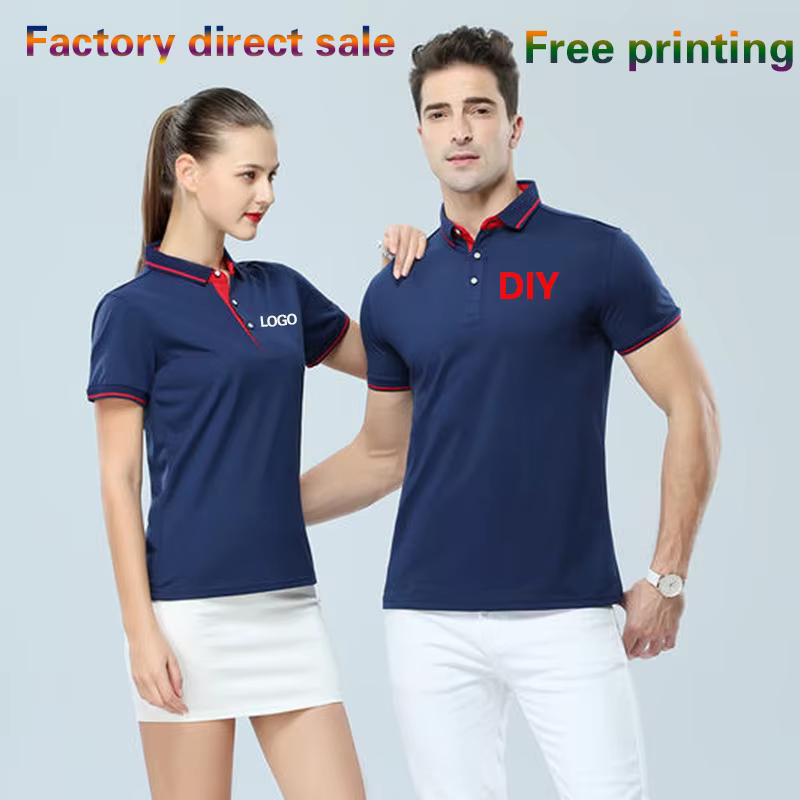 Polo d'entreprise personnalisé outillage revers T-shirt à manches courtes chemise publicitaire broderie vêtements de travail impression logo mot