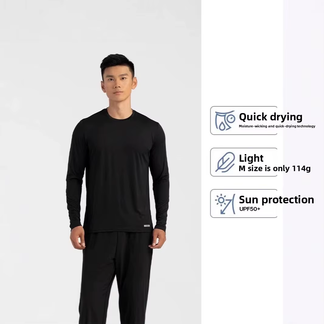 T-shirt épais à manches longues pour homme
