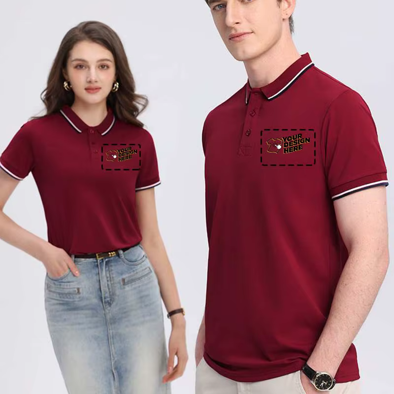 LOGO personnalisé Polo hommes été