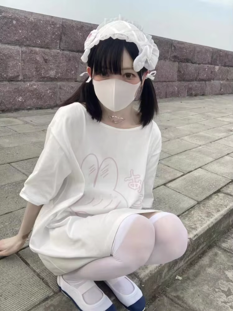 T-shirt imprimé dessin animé Kawaii pour femmes