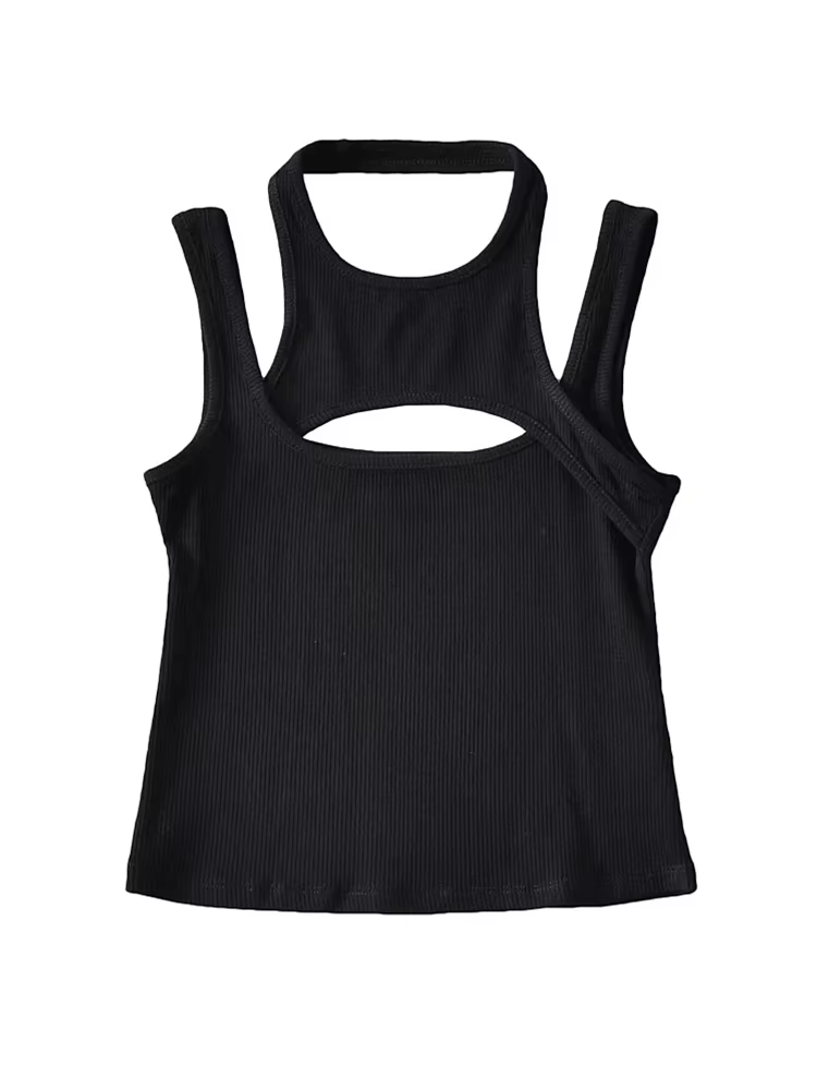 Asolls-Crop Top Y2K E-girl Hollow Out Corset Top