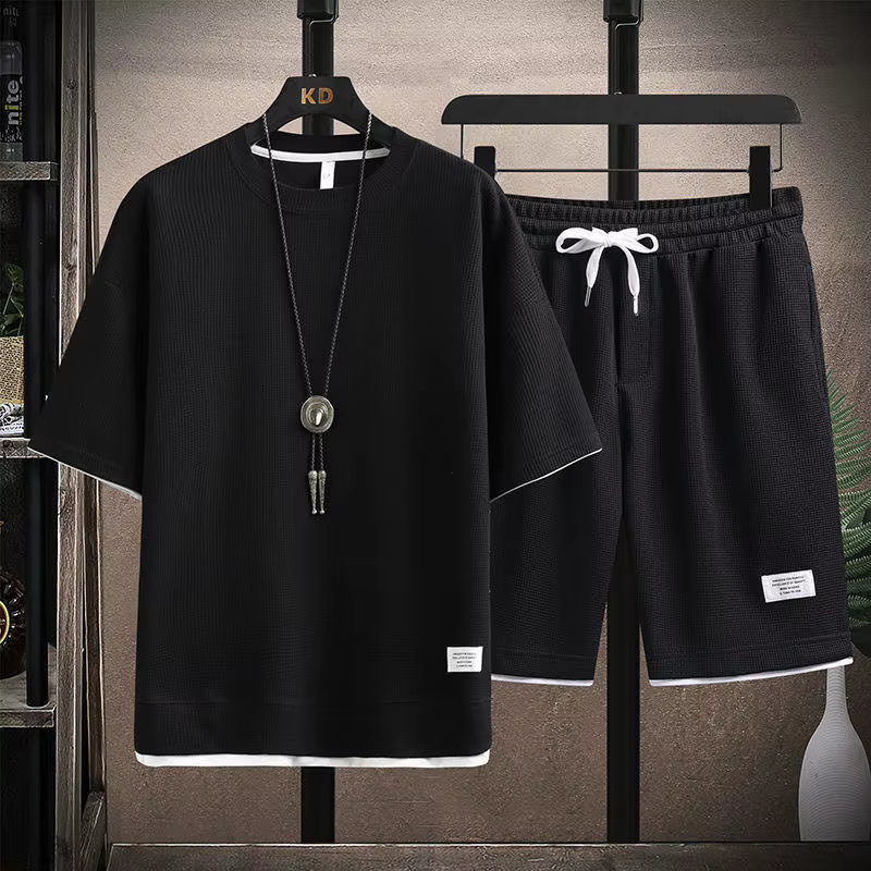 T-shirt gaufré pour hommes