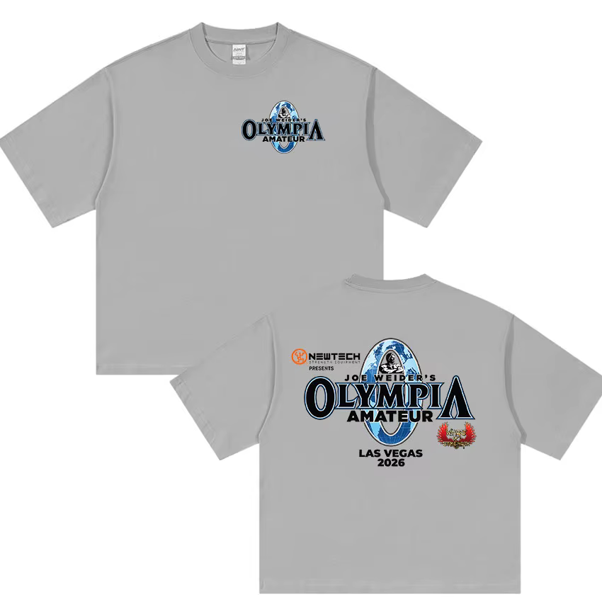 T-shirt graphique Olympia Gym Fitness Pump 2026 pour homme