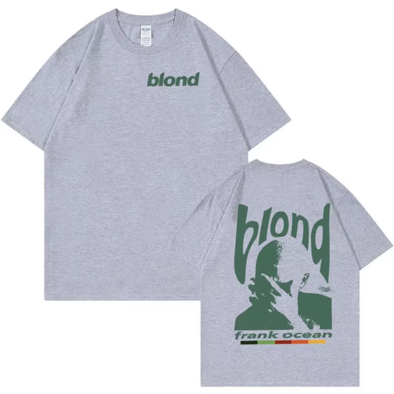 Rappeur Frank rétro graphique T-shirt hommes femmes Hip Hop océan Album vêtements T-Shirts Y2k unisexe blond mode