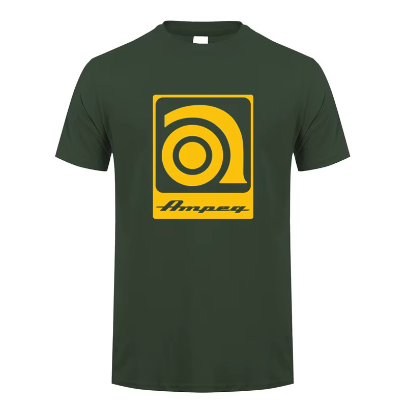 Ampeg musique Logo t-shirt hommes coton été à manches courtes drôle hauts