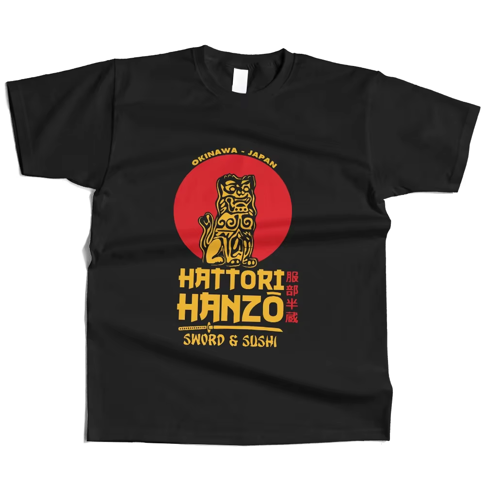 Hattori Hanzo imprimé 100% coton classique Harajuku T-Shirt pour hommes femmes vêtements de sport hauts t-shirts
