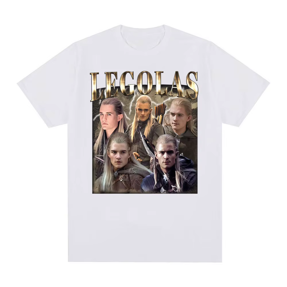 Limité Vintage Legolas film inspiré T-shirts hommes femmes décontracté haute qualité coton T-shirt mode classique
