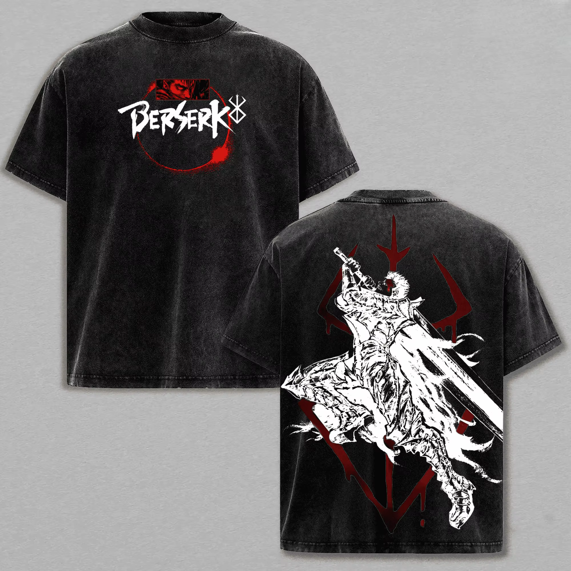 T-shirt Berserk Guts Manga pour hommes