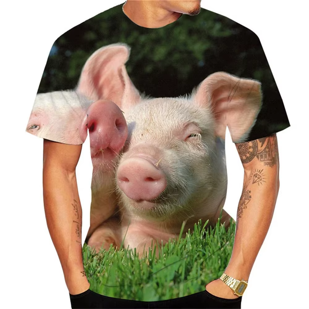 Playing-T-shirt à manches courtes et col rond pour homme et femme