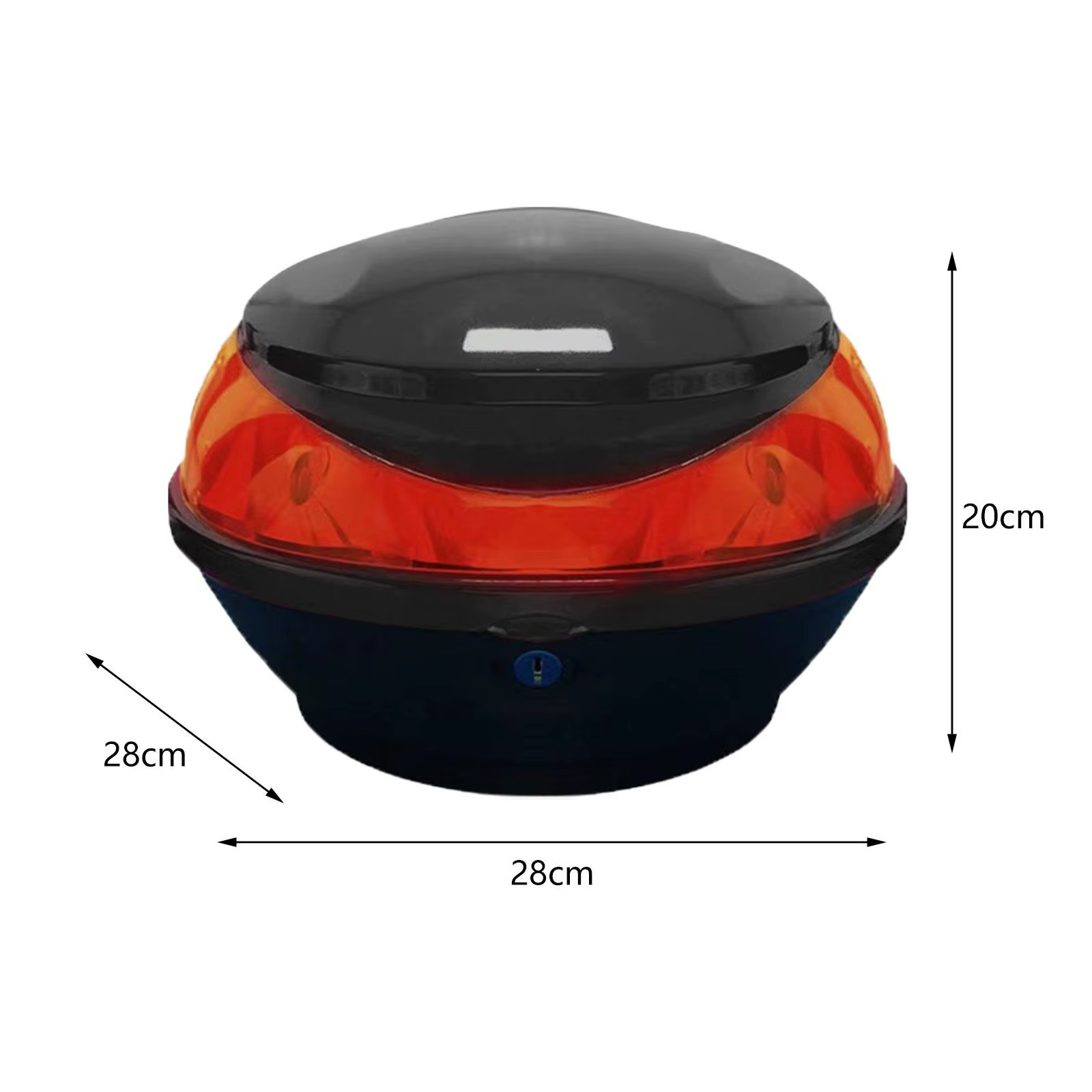 Coffre arrière durable pour moto, boîtier supérieur de moto, coffre de vélo électrique, boîte de rangement pour appareil photo, vêtements, portefeuille, boissons organisées