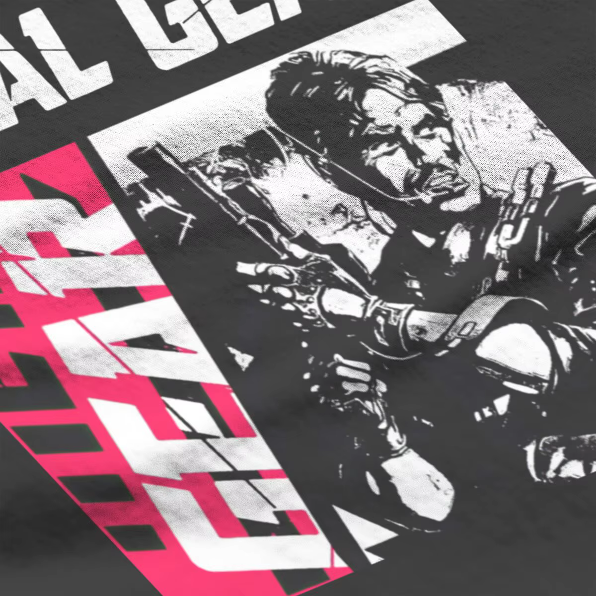 T-shirt en coton imprimé Metal Gear pour homme