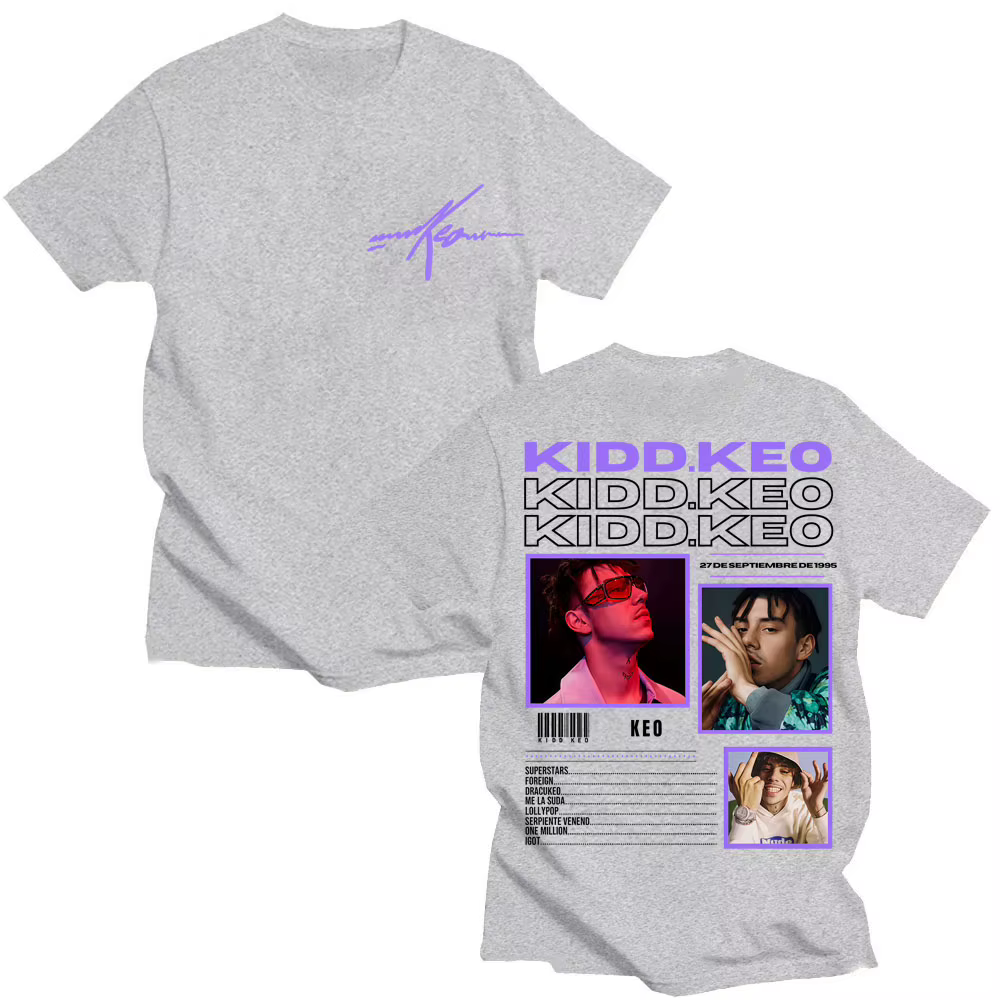 Rappeur Kidd Keo Bando Boyz Tour imprimé t-shirt hommes femmes à la mode Hip Hop t-shirts surdimensionné coton