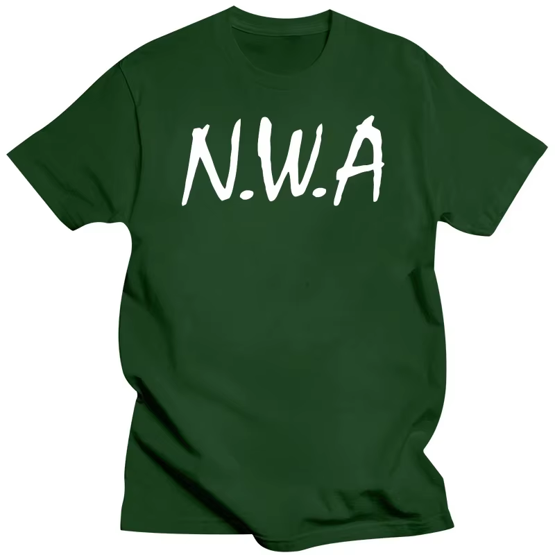 T-shirt à manches courtes NWA Hip Hop Rap années 90
